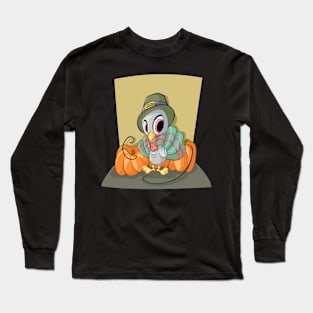 Happy Thanksgiving Small Turkey Long Sleeve T-Shirt